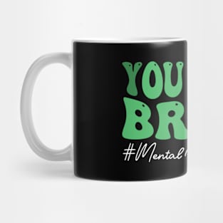 Groovy You Good Bruh Therapy Support Mental Health Awareness Month Mug